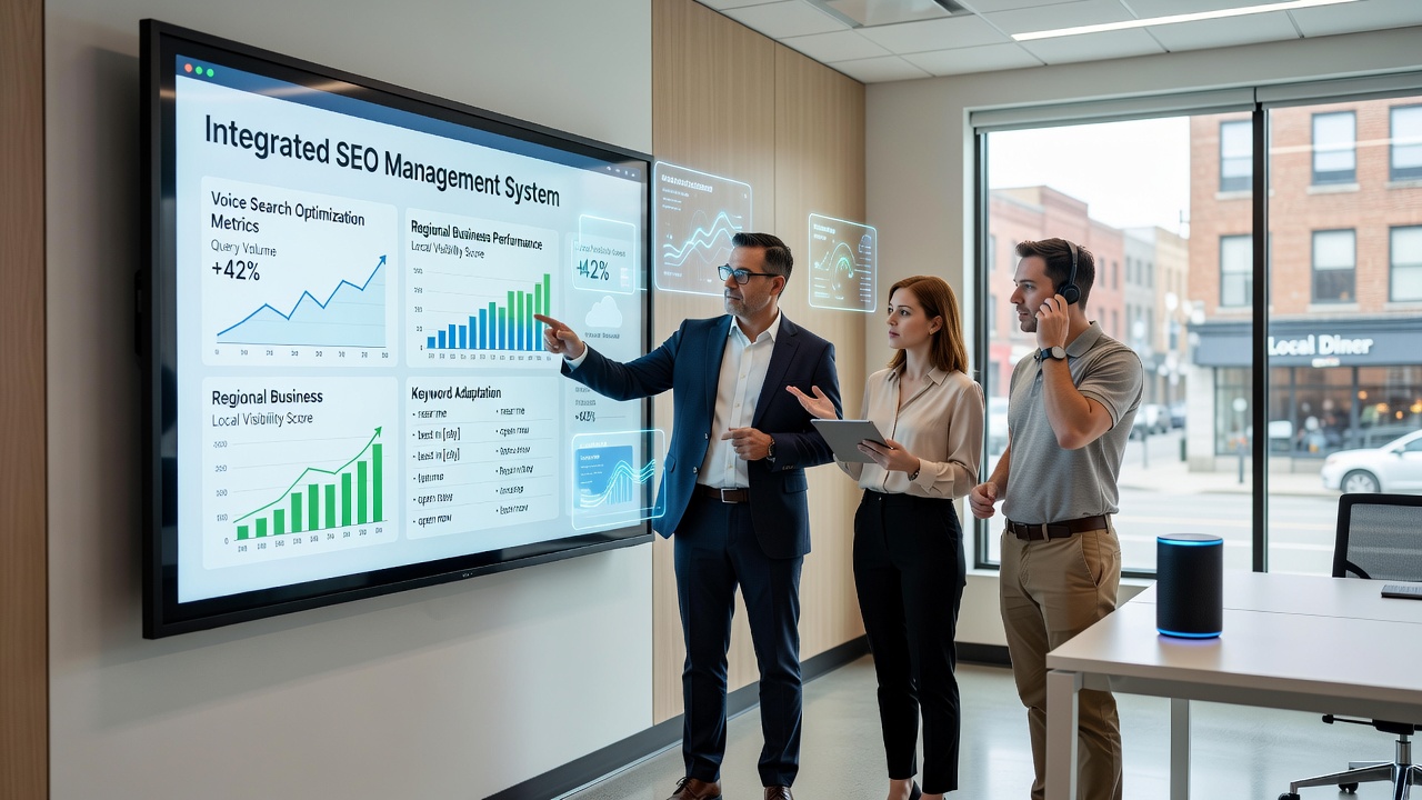 Adapting to Voice Search Trends Using Integrated SEO Management Systems in Regional Businesses